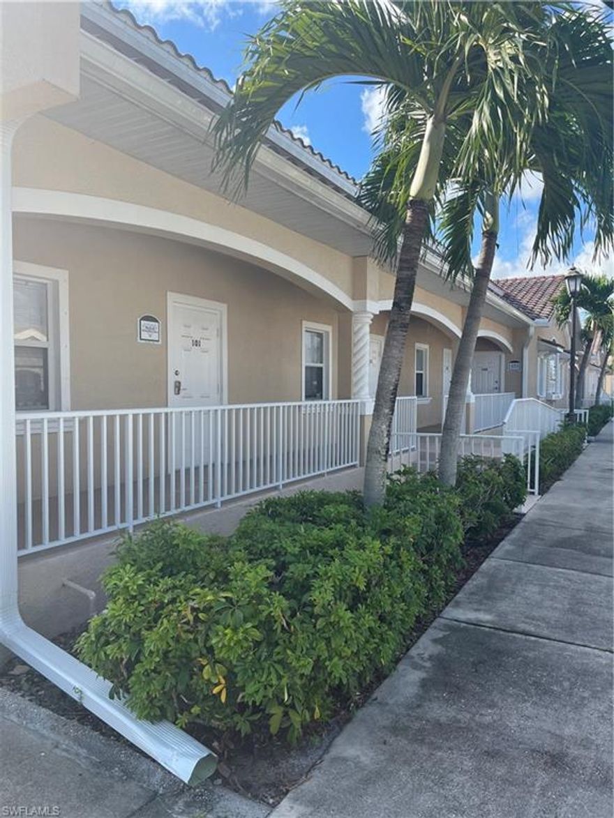 Flexspace warehouse located in downtown Cape Coral. This unit is 1282 square feet with approximately 350 square foot office with cubicles with a handicap accessible restroom and approximately a 950 square foot warehouse with a large bay door and entry door access.  Front offices and warehouse each have their own entry with access to the warehouse from the offices.  Close to everything.  Water and trash included in the rent.  Owner is a licensed Florida real estate agent.
