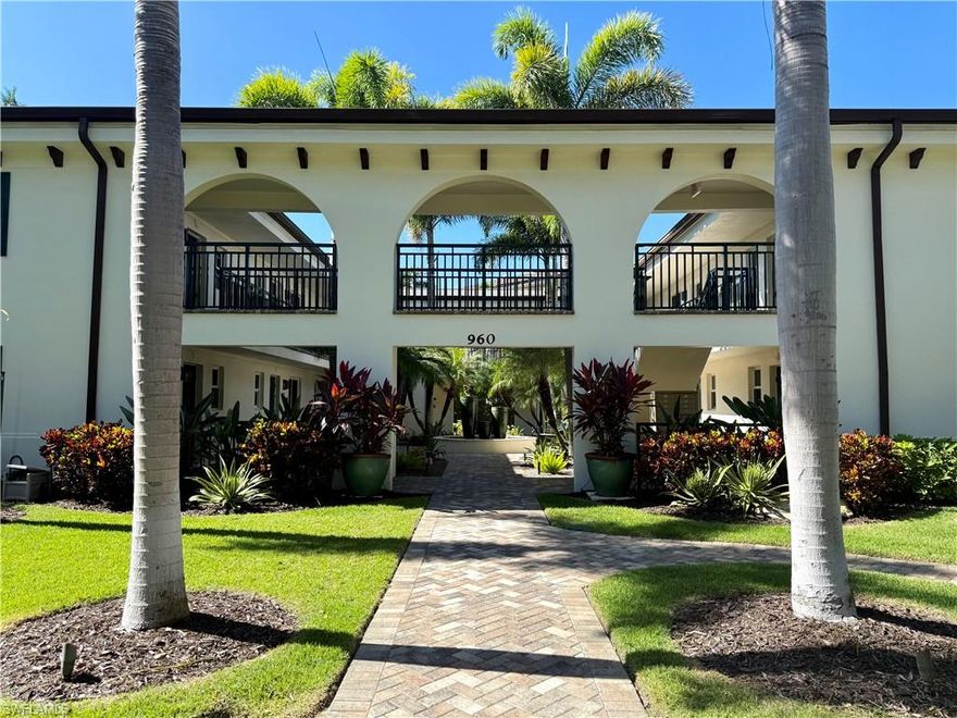 Annual rental available! Furnished second-floor unit located in highly desirable Olde Naples. Enjoy a walkable lifestyle just minutes from 5th Avenue South, beaches, dining, shopping, and Cambier Park. Interior features include a stove, refrigerator, dishwasher, microwave, and in-unit washer and dryer. All utilities included. Special Rate from March to October $2500.