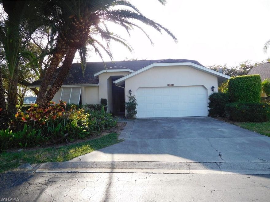 This is a Freddie Mac HomeSteps property. Fantastic location! Just off  Immokalee Rd, this 3 bedroom, 2 bath home on a cul-de-sac in the Regent Park community features NEW CARPET & FRESH PAINT THROUGHOUT, vaulted ceilings, formal dining room, & laundry room, with tub, in residence. The kitchen has a pantry, & a breakfast bar overlooking the living room which features sliding glass doors to the screened lanai for tons of sunlight! The master bedroom also features sliding glass doors to the screened lanai, his & hers walk-in closets, & a private master bath with dual sinks, granite countertops, & shower. The 2nd bathroom has a combo tub & shower. Relax & enjoy the privacy on your screened lanai! Don’t miss this opportunity!  This property is approved for Homesteps Financing. Being sold AS-IS, WHERE-IS. All information and property details are deemed reliable but not guaranteed and should be independently verified if any person intends to engage in a transaction based upon it.