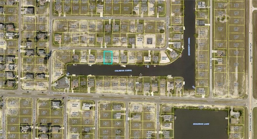 New seawall is started! This southern rear exposure lot with city water and sewer, on the 125' wide Calneva Canal has lightning fast boating access to Matlacha Pass and some of the best boating in the world.  Wither you're boating to Matlacha for dinner, or driving to Pine Island Road for shopping, this area is convenient to all that SW Florida has to offer.  The NW Cape is known for it's newer custom waterfront homes and a great lifestyle.