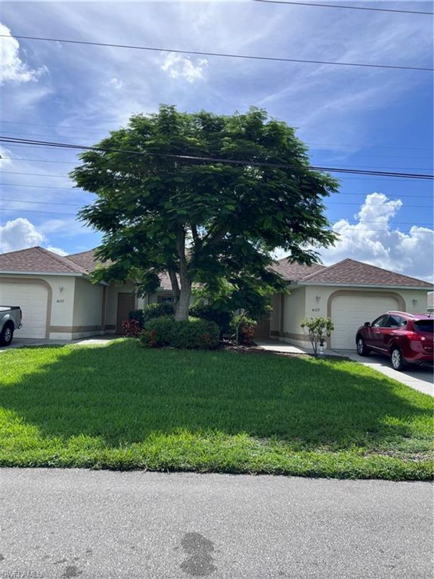 LOOKING FOR A RENTAL PROPERTY?  WELL, YOU HAVE FOUND IT!  THIS PROPERTY FEATURES 3 BEDROOMS AND 2 BATHROOMS.  LOCATED IN A NICE NEIGHBORHOOD, VERY CLOSE TO CAPE CORAL PKWY.  IT FEATURES TILE THROUGHOUT THE WHOLE HOUSE.  FENCED BACK YARD FOR YOUR PRIVACY.  EXCELLENT FOR THE CHILDREN TO PLAY IN THE BACK.
IT IS READY FOR YOU, JUST COME AND SEE IT.