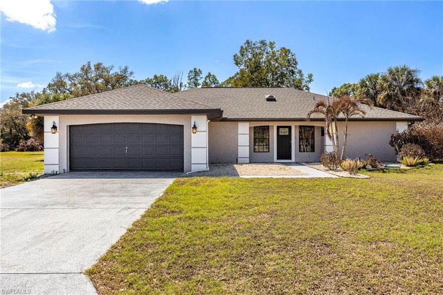 6.5+ acre Alva property surrounded by Lee County Conservation 20/20 preserved land, offering exceptional privacy with permanently protected natural surroundings and no future development nearby. Enjoy peaceful country living with a fully paved road all the way to the home, while still being a short drive to Fort Myers, shopping, and dining.
This 3-bedroom, 2-bath home features vaulted ceilings and skylights in the living area, creating a bright and open feel. Laminate flooring runs throughout the main living spaces, and the kitchen with breakfast nook overlooks the beautiful acreage, providing peaceful views of the surrounding property.
The primary suite includes dual sinks, a soaking tub, and walk-in shower, while a whole-house reverse osmosis (RO) system provides high-quality water throughout the home.
The 6+ acres offer endless possibilities—bring your boats, RVs, ATVs, and outdoor toys, build outbuildings or workshops, or simply enjoy the privacy, wildlife, and natural beauty surrounding the property. With Conservation 20/20 land bordering the property, this is a rare opportunity to own acreage with long-term protected surroundings in Southwest Florida.
Located in desirable Alva with easy access to Fort Myers, this property offers the perfect balance of acreage living, privacy, and convenience.
Schedule your private showing today!