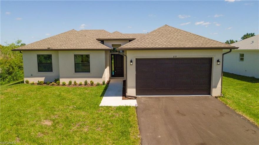 Brand new home completed! 3 bedroom plus den near Publix and shopping center at Randall.  Very private area of Golden Gate Estates. Upgraded tile and features with excellent craftsmanship sets this house apart from other builders.  This is not a cookie cutter mass production home.  Located west of Immokalee Road.