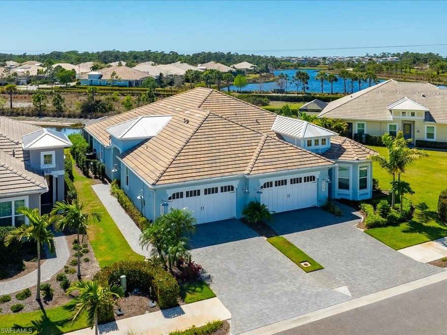 The perfect Florida retreat awaits. This beautifully furnished 2-bedroom, 2-bath + den “Petunia” model villa is located in the exclusive, gated community of the Isles of Collier Preserve.
Nearly new and thoughtfully upgraded, this 2022 built  home features every desirable enhancement—including a private saltwater pool and spa with a stunning western exposure, perfect for enjoying breathtaking sunset views. The spacious, light-filled open floor plan is complemented by vaulted ceilings, creating an airy and inviting atmosphere throughout.
The split-bedroom layout provides added privacy, while the dedicated den serves as a well-appointed home office or flex space. Offered turnkey furnished, this residence is move-in ready and showcases numerous custom upgrades, including enhanced moldings, upgraded countertops, premium flooring, and high-end appliances.
Residents of the Isles of Collier Preserve enjoy an exceptional lifestyle with world-class, resort-style amenities. These include a beautifully appointed clubhouse, resort and lap pools, pickleball, tennis, bocce, a state-of-the-art fitness center, an on-site restaurant, and access to kayaks for exploring the scenic Cypress Waterway.
Ideally located just minutes from the renowned shopping, dining, and pristine beaches of downtown Naples, this home offers the very best of Southwest Florida living.