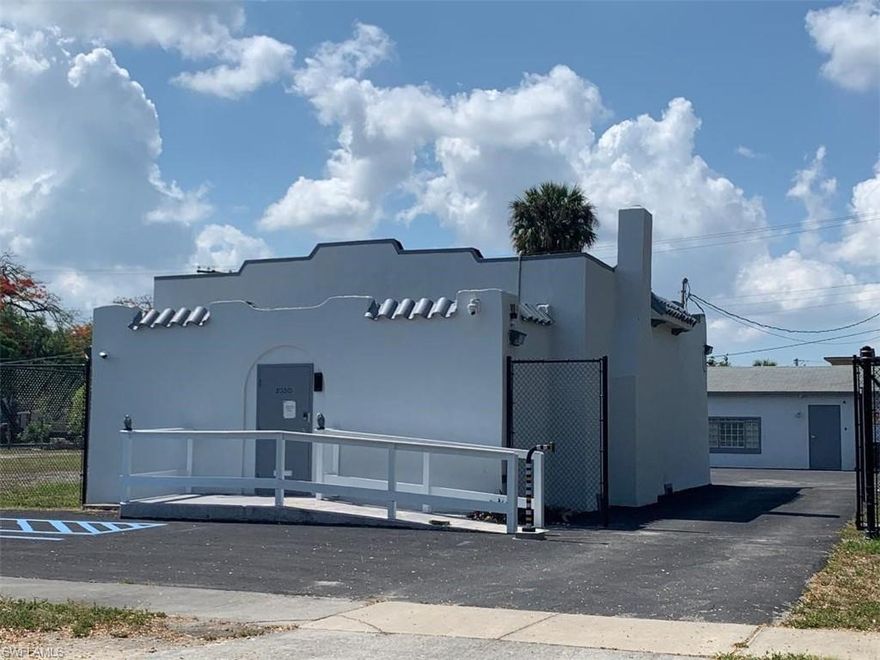 Amazing opportunity to rent this street frontage free standing building within close proximity to US-41 and Downtown Fort Myers. Building measurements are approximate: 25' X 25' Interior has 5 different offices and a bathroom, all exterior and interior doors have a keypad entry, ample parking lot with handicap space and also handicap access to main front entrance. Monthly rent fees are gross modified including lawn maintenance, water, electricity (with limitations) and security cameras.