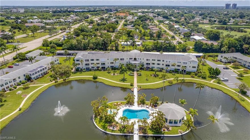 If you are looking for a LARGE condo in a 55+ community that is in a central location to everything... Completely remodeled with new LVP flooring throughout, freshly painted, remodeled kitchen and bathrooms, new water heaters, new appliances. Large 3-bedroom w/den, 3 full bathrooms, plenty of closet space, with large living area with plenty of windows. This end unit has 2 separate front entrances for easy access to the kitchen or living area, 2 sperate AC unit, 2 outdoor balconies with views of the pond, island community pool and the Florida sunsets. Comes with 2 parking spaces and additional outdoor storage. Don’t miss your chance to own this huge condo!