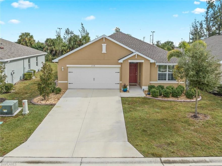 Discover convenience and resort-style living in vibrant Punta Gorda with this exceptional 2020-built 3-bed, 2-bath gem. The 1690 sq ft layout exudes warmth, enhanced by stylish LifeProof flooring. Meticulous details include a focal wall in the 3rd bedroom (ideal for an office), upgraded lights, faucets, and counters in the kitchen and bathrooms. A custom master closet offers ample storage and organizational bliss.
Step into your private oasis – an extended lanai with plenty of Florida sunshine, perfect for gatherings or quiet moments. This home combines style, comfort, and practicality, boasting a brand-new 2023 roof and epoxy garage floors for easy maintenance.
In a gated community, enjoy amenities like the fitness center, 2 pools, bocce, tennis, and pickleball courts, just steps away. Golf cart and pet-friendly, this community embraces your desired lifestyle.
Just minutes from downtown Punta Gorda, you'll find yourself immersed in the rich cultural and culinary scene that this charming city has to offer. Seize the opportunity to own a piece of paradise in Punta Gorda. Your dream home awaits – schedule a showing today and step into the life you've always envisioned!
