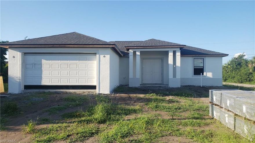 NEW CONSTRUCTION SINGLE FAMILY HOME ON A LARGE LOT WITH NO ASSOCIATION DUES! It has an anticipated completion date of Mid December 2021. The home is a 3 bedroom w/ 2 designer spacious bathrooms. Gorgeous contemporary layout w/ open concept kitchen, split bedroom floor plan, luxury plank flooring throughout, quartz countertops, contemporary double door front entry, large slider system on rear of home, laundry room w/ utility sink, volume ceilings, walk-in closet & frameless shower enclosure in master bath, and 2-car garage. You will love this amazing home with top quality construction!