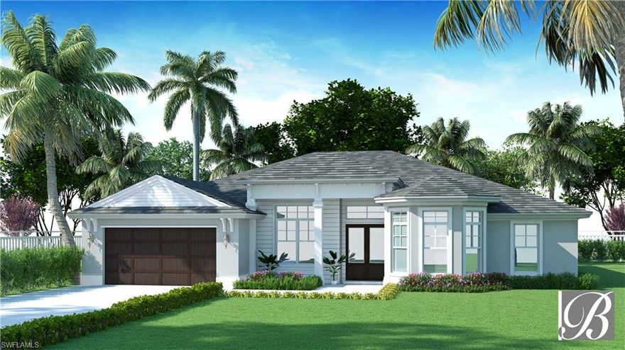 Covington Model Home- Permit ready - Gulfstream Homes brings you a sophisticated and elegant s floor plan house boasting great room, 3 Bedrooms, Plus den, 3 Baths, a gourmet kitchen with an island, immaculate ceiling details, 3 car oversized garage space, customizable rich landscaping and pool.  This home evokes the luxury and elite sensation of North Naples.  

***NOTE: Any model (Covington, Hampton, Lancaster, Rochester or Winston) can be placed on any lot. This model is just used on this lot for marketing purposes.