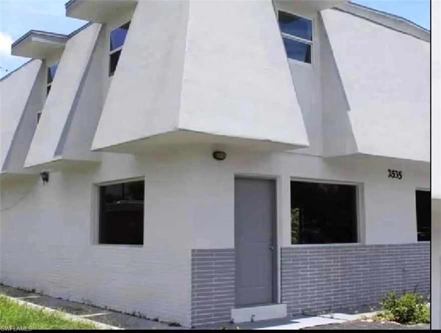 Wonderful opportunity to locate your business or professional office in a free-standing building located on 2 lots in this thriving area of Fort Myers just half a block West of Metro Parkway. Excellent for an insurance office, financial services, law office, real estate office, title company, retail shop or many other applications. Use all the square footage on the main floor level or it can be split to meet your needs. Ample paved parking for your employees and customers.