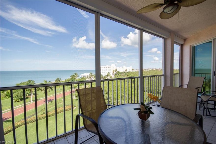 Sit on the spacious lanai and enjoy spectacular views of the Gulf of Mexico and a beautiful Florida sunset. This condo is conveniently located in the desirable Barefoot Beach community and has beautiful views of the ocean and beach. Walk the short distance to the beach to relax in the sun. Or enjoy easy access to all of the shopping, restaurants, and seasonal events that Naples has to offer. Whatever your desire may be, this 2 bedroom / 2 bathroom condo is situated in a perfect location to allow you to appreciate it all.