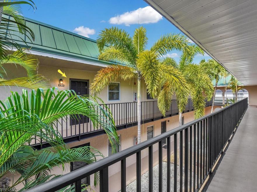 Boaters Dream Getaway! Direct Sailboat Access just minutes to Open Water! The appointed Boat Slip is $100 a year and comes with a LIFT!! This home includes 2 Spacious Beds and 2 Baths, Walk-in Closet, In Unit Washer and Dryer and Screened in Lanai for outdoor living! Amenities include a large community pool, recreation room, outdoor grilling and dining areas, bathrooms, showers and additional laundry facilities. The unit comes with Covered Parking and Private Storage. LOW FEES. NOT IN FLOOD ZONE. NO PETS. Rentals allowed after 2 years of ownership. Centrally located and close to ammenities, downtown Cape Coral, Ft Myers and beaches.