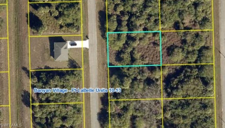 Beautiful residential lot located in the growing Banyan Village community of LaBelle, featuring high-speed optic fiber internet with central water and electric connections available once building permits are obtained. This hidden gem in Florida’s Heartland offers the perfect combination of tranquility and convenience, situated just minutes from SR80, supermarkets, gas stations, schools, and city offices. An excellent opportunity to build your dream home in a vibrant new neighborhood with strong future potential. Adjacent land is also available for purchase.