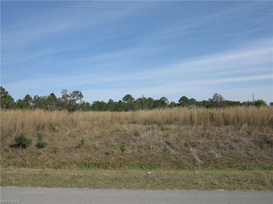 1.17 acres, ready to be built on. 21 standard floor plans available for ideas. Or, feel free to customize a plan of your own. Able to get fill off the back of the lot, thus saving $10,000 to $20,000 instead of importing the fill. From Immokalee Rd head south on 40th street. Lot will be across from 6425 40th St NE.