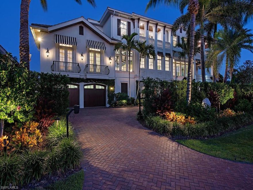 An exceptional opportunity awaits you at this meticulous residence with gorgeous views from every room! Located in the highly sought after Old Naples near the new highly anticipated Four seasons. Perfectly situated with beach access directly out your front entrance, sitting upon the lake, and surrounded by lush landscaping bringing serene views during the day and unsurpassed spectacular evening skies. This residence is truly one of the most spectacular homes on Gulf Shore Blvd. Architecturally classic in stature and just completed fully reimagined interior! The residence was penned by Weber Group Design, built by Grand Bay Developement, and truly positioned and appointed to capture beautiful views throughout the entire residence! The residence is ready for the upcoming 2023/2024 season… there is not a more beautiful setting for entertaining friends and family on the generous oversized  balconies overlooking the lake after taking in the sunset on the beach!