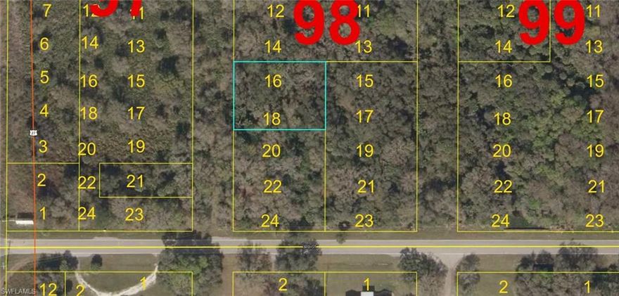 Build your new home or install a manufactured home on this 1/3 acre property located in Palmdale. This property is approximately 20 minutes north of LaBelle and 25 minutes south of Lake Placid. No HOA's or Restrictions! If you're looking for more land the adjacent parcel is also available at MLS# 225059770.