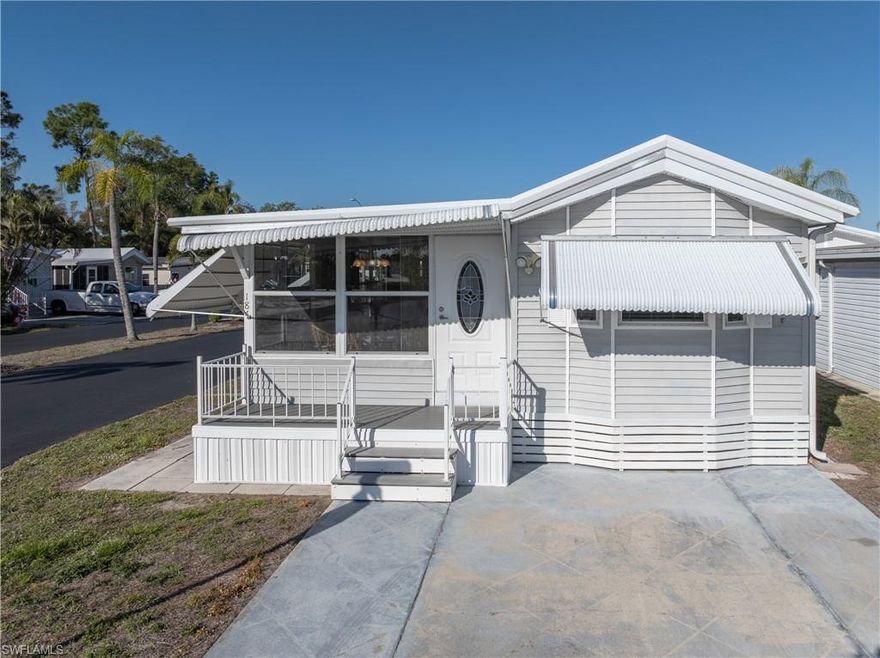 This is the one you’ve been waiting for. Welcome to 184 Caravan Circle, ideally situated on a premium corner lot in the highly sought-after community of Fountain View in North Fort Myers.

From the moment you arrive, you’ll feel the space and privacy this oversized homesite provides—perfectly paired with a layout designed for easy Florida living. Inside, you’ll find 1 bedroom plus an expansive den that easily accommodates guests, a home office, or additional living space. The home offers two full bathrooms, indoor laundry, and a comfortable, move-in-ready feel that makes settling in effortless.

And here’s what truly sets this property apart—you own the land, all while enjoying low HOA fees, a rare combination that adds long-term value and peace of mind.

Fountain View is known for its vibrant, active lifestyle, offering residents a full suite of amenities including a resort-style pool and spa, sauna, tennis and pickleball courts, bocce ball, shuffleboard, billiards, and a lively clubhouse with a packed calendar of social events.

Pet-friendly and ideally located just minutes from shopping, dining, golf, and everything Southwest Florida has to offer, this home checks every box whether you’re searching for a seasonal escape or full-time residence.

Opportunities like this don’t last—schedule your showing today and experience it for yourself.
