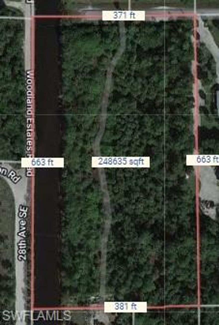 100% UPLANDS! (DEP attached) 5.71 acre lot at end of street, nice canal area, very private and quiet. Plenty of room for the house of your dreams, pool, toys and guest house. The lot can also me split into two 2 parcels if you'd like. PRICED TO SELL!!!