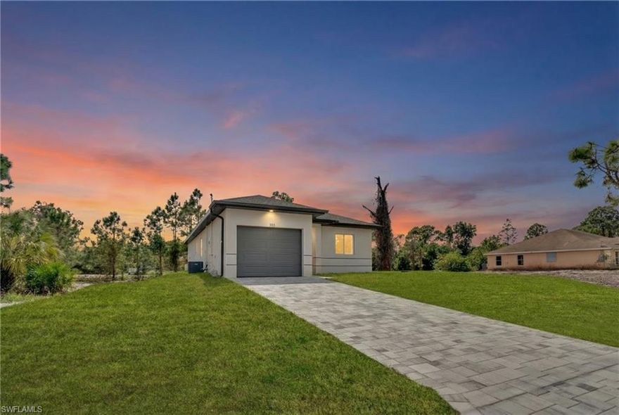 Be the first to live in this brand-new 1,835 sq. ft. construction rental home featuring a split floor plan for added privacy. This home includes new appliances, a one-car garage, a large lanai for outdoor living, and an oversized master bedroom with a generous master bathroom. Pet-friendly and designed for comfortable, modern living.  Application Fee: $69 per applicant (18 years or older). Upon lease signing, $50 from each application fee will be credited toward the tenant’s first month’s rent.