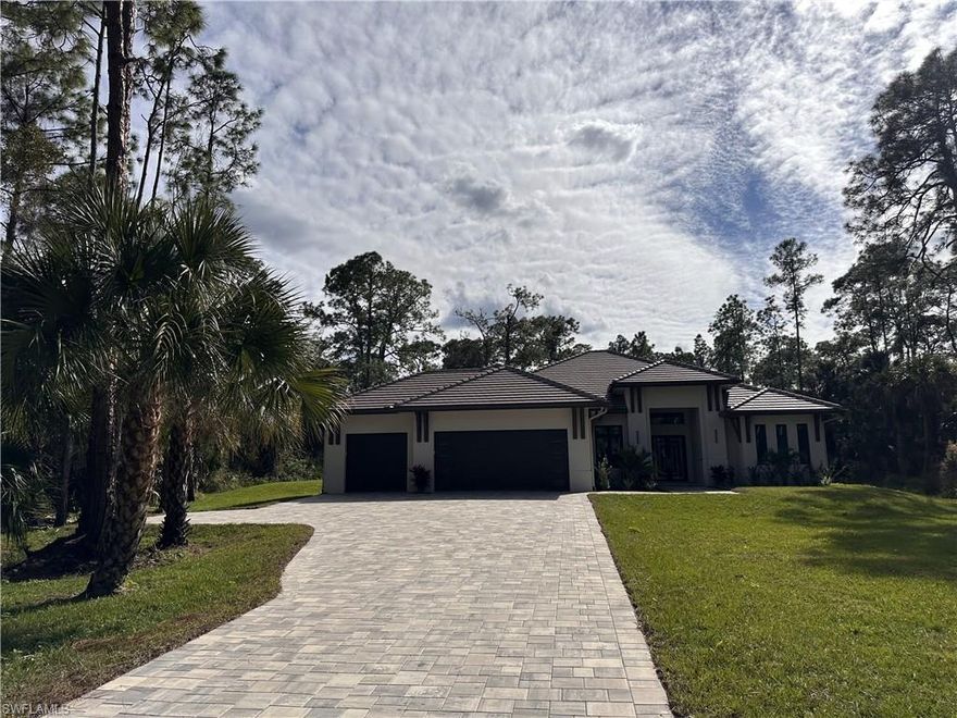 NEW CONSTRUCTION | GOLDEN GATE ESTATES | NAPLES

Discover this exceptional new construction single-family home located in the highly desirable and fast-growing community of Golden Gate Estates in Naples. Situated on an expansive 2.73-acre lot, this property offers a rare combination of privacy, space, and convenience, ideal for families or buyers seeking a peaceful lifestyle close to everything.

This thoughtfully designed residence features 4 bedrooms plus a den, 3 bathrooms, and a modern open-concept floor plan filled with natural light. The spacious gourmet kitchen includes a large center island, pantry, and premium appliances, seamlessly connecting to the main living and dining areas—perfect for everyday living and entertaining.

The private outdoor living area is designed for true Florida enjoyment, offering a private pool, lap pool, pool bath, and screened lanai, creating an ideal space for relaxation and gatherings year-round.

Additional features include:

1.- Elegant finishes and open living spaces

2.- Primary suite with walk-in closet and spa-style bathroom

3.- Impact-resistant windows and doors

4.- Generous driveway and 2+ car garage

5.- Functional layout designed for comfort and modern living

Conveniently located near top-rated schools, including Corkscrew Elementary School, Corkscrew Middle School, and Palmetto Ridge High School. Just minutes from shopping, dining, grocery stores, and essential services, with easy access to major roads connecting to downtown Naples, beaches, golf courses, and entertainment.

Golden Gate Estates is known for its quiet residential setting, established neighbors, and spacious properties, offering a unique lifestyle where nature, privacy, and accessibility come together.

A wonderful opportunity to own a quality new construction home in one of Naples’ most sought-after residential areas.

Contact us for more information or plan a visit!!