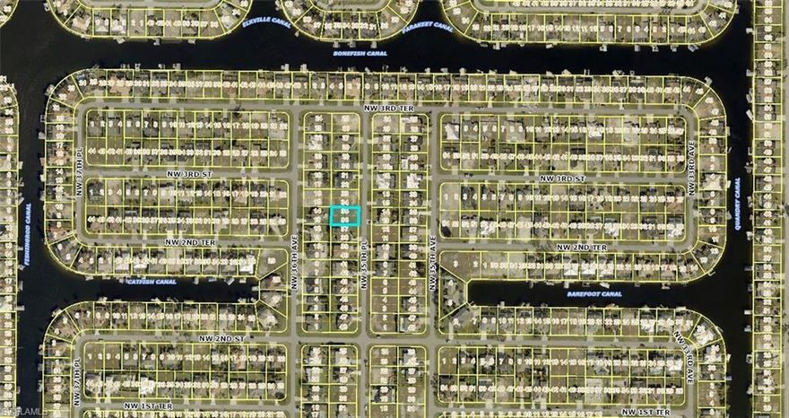 Fantastic location - this lot is in one of the fastest growing neighborhoods in NW Cape Coral. City water and sewer are available for your new home - surrounded by gulf access properties - easy access to Burnt Store and Pine Island Rd - only minutes to Publix, Restaurants and Schools, Parks, Tennis/Pickle Ball Courts and our public boat ramp. Take a look!