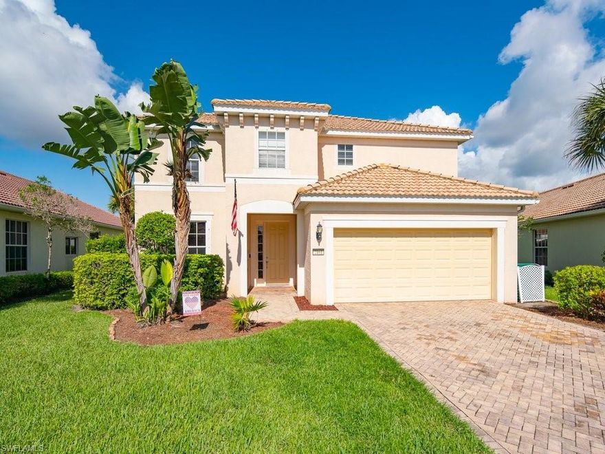 Two Story Delray Model Built by Pulte Homes in 2007. This home has a Beautiful Lake view and is located in the Gated Community of Orange Blossom Ranch. Great neighborhood amenities and close to the new county park. Spacious home with 4 Bedrooms upstairs and a Den area downstairs that can be used for many different things such as a formal dining room, Office, Etc.