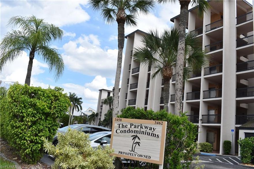 Enjoy waterfront living in this 2-bedroom, 2-bath condo located in The Parkway Condominiums in North Fort Myers. On the 4th floor, and the gorgeous views of the Caloosahatchee River and nearby canal, creating a serene backdrop with beautiful sunsets. WOW! Stunning!

The condo features open layout with a screened lanai facing water views (wow...amazing sight), perfect for enjoying the Florida breeze. Plus we all like additional storage, storage room in lanai area.  You will appreciate the proximity to the waterfront, marina access, and nearby boating opportunities.

Conveniently located near Sunset Harbor Village Marina, local dining options, and coffee shops, this property offers easy access to a variety of amenities. Nearby water taxi provides transportation to the Historic Fort Myers River District, known for its restaurants, shops, entertainment, and live music venues.

With direct canal access to the Caloosahatchee River and no fixed bridges, this location is ideal for those who enjoy being near our SWFL waters.

Available for occupancy in June. Schedule your private showing today and explore this waterfront rental opportunity.