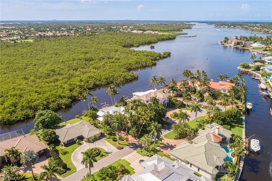 Gorgeous oversized .31 acre lot with 100 feet of water frontage! Build your dream home with stunning wide-water views of Haldeman Creek. Perfect location just minutes from Naples Bay with direct access to the Gulf of Mexico. All just minutes from downtown Naples' world-class shopping, fine dining and white sand beaches! Residence is being offered at Lot Value and is being sold AS-IS.