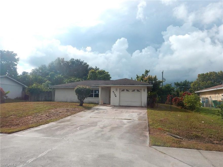 Handyman Special 3/2 located in the desirable Golden Gate area of Naples. This fixer-upper offers a split bedroom floor plan, two separate living areas, an open eat-in kitchen with ample counter and cabinet space and tile throughout. Minutes away from I-75, schools, dining and shopping. Perfect rental investment or starter home! All Information recorded in the MLS is intended to be accurate but cannot be guaranteed, buyer advised to verify. Sold As-Is. No utilities will be turned on to this property and only cash/renovation loan offers with 0 day inspection period will be considered. Buyer should perform their due diligence/necessary inspections before submitting an offer.