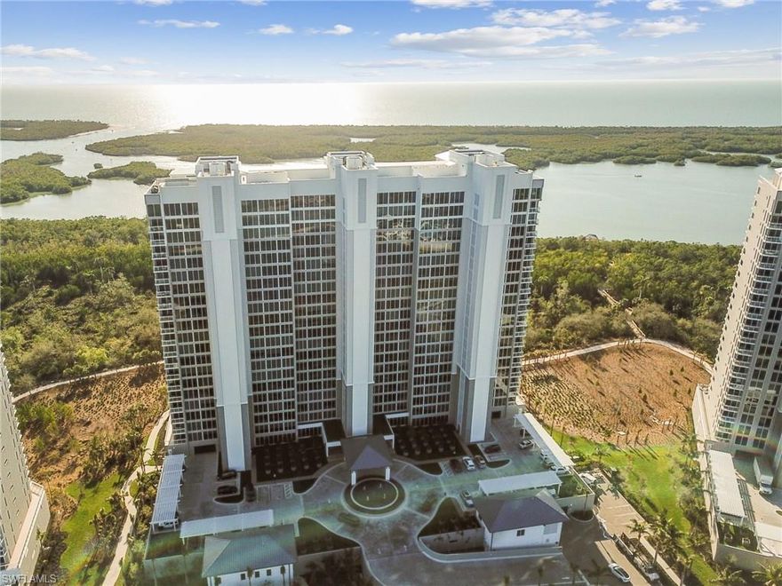 MOVE-IN TODAY and enjoy Panoramic Views and stunning sunsets from your private balcony over the Gulf of Mexico and Turkey Bay. This 3,919 total sq ft, contemporary condo, has four bedrooms and four bathrooms plus a powder room; offering everything a discerning buyer would expect. Modern floor-to-ceiling windows, gourmet kitchen with natural gas Wolf cooktop and Sub-Zero appliances, Butlers pantry, original Legno Bastone European Oak flooring, and California closets in all bedrooms; it is a bright open floor plan with glass railings to maximize the views. The condo includes private, secured elevator access and guard gated property access. Tower II has a rooftop pool, lounge areas and indoor-outdoor gym. The unique lobby also houses a local art collection.
The Club at Kalea Bay offers 5-Star Resort amenities and an easy endless vacation feeling with three pools, restaurants, wellness center, pickle ball, tennis, children room, and 12 guest cottages. Kalea Bay is a pet-friendly community with dog park.