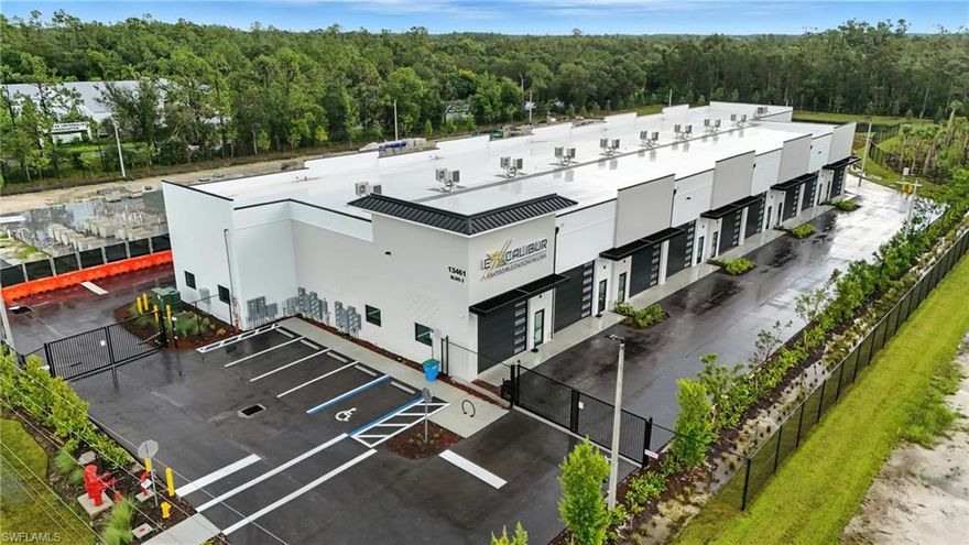 Welcome to Excalibur Motor Condominiums, where value meets security and luxury. Unlike typical ‘storage facilities’ in SWFL, Excalibur offers unmatched standard features—all at a more accessible price point—making it one of the safest and most sought-after options in the region.

13461 Shire Ln, Unit #217, Fort Myers, FL 33912 is one of our well-appointed standard units, offering 1,350 total square feet. This includes a 25x40 ft ground floor and an additional 320 sq ft mezzanine, positioned 14 ft above the main level. Whether you're envisioning a sleek home office, a laid-back Man Cave, or a stylish She-Shed, the mezzanine provides the perfect elevated retreat.

Constructed from 100% concrete and rated to withstand 170+ MPH winds, Excalibur stands strong in any weather. Built 20 ft above sea level in FEMA Zone X, your investments remain protected, even during major storm events like Hurricane Ian or Milton.

Security is a top priority, with features that include an 8 ft perimeter fence, dual gated entry points with cameras, motion-activated security lighting, and 24/7 video surveillance throughout the development.

Each unit is packed with premium features:

Individual climate control systems securely mounted on the roof

Private full bathroom with a shower

220V / 200 AMP electrical service

Custom 16’ x 14’ insulated garage door

Impact-rated glass entry door for added light and style

All units are also addressable for mail and parcel delivery, enabling practical use as a workspace. Plus, you’ll enjoy high-speed internet, second-floor plumbing and drainage to easily add a wet bar or kitchenette, and energy-efficient TPO roofing designed for long-term performance.

In our Second Phase, we offer an array of expanded layouts:

The 1.33 Unit at 1,800 SF

The 53-Footer at 1,695 SF, with a 53’ long first floor ideal for RVs

The unique L-Shape Unit, nearly 2,000 SF with dual garage doors

The spacious Double Unit boasting 2,700 SF of total space

Looking for something tailored? The developer welcomes customizations during construction, helping you craft a unit that fits your vision and lifestyle.

At Excalibur, every unit is delivered with our full suite of premium amenities. This is more than storage—this is peace of mind, elevated design, and enduring protection for your luxury assets.