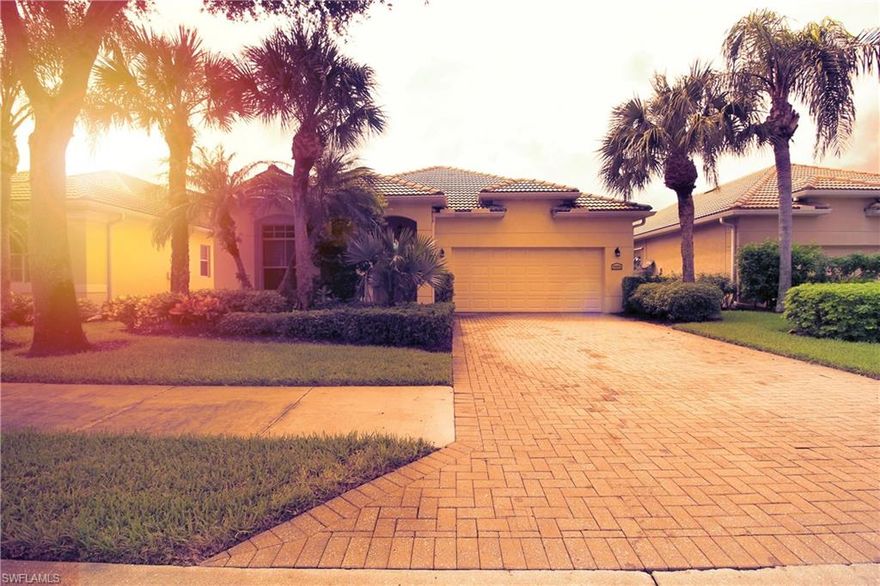 BEAUTIFUL Single Family home in Cypress Woods Golf and CC. With upgraded tile and western lake views that helps make this home on the stunning golf course designed by renowned Florida architect Gordon G. "Gordy" Lewis, create a natural flow that will carry you away from the tensions of modern life into the world of golf. The course offers amazing scenery and wildlife, cypress heads, pine forests, rolling fairways, elevated greens, and tees. You will have the chance to play through wetlands and nature preserves alongside a fun round of the greatest game ever played, including a putting green and aqua driving range. If you desire Tennis, Pickle Ball, Lap pool, fitness center or just a casual relaxation around the community pool, this place has it all including a newly renovated Club House and award winning Restaurant! Just minutes from the Mercato, Famous 5th Ave, the RSW airport, Collier and Lee county beaches, shopping, dining and churches.