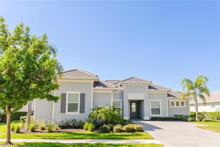 Experience luxury living at its finest in this turnkey furnished Napoli model, nestled within The National Golf and Country Club. This prestigious golf community is celebrated for its resort-style amenities, including golf, tennis, pickleball, bocce, a resort-style pool, and a tiki bar. This beautifully decorated home offers breathtaking views of the lake and golf course, making it the perfect escape—whether you're seeking temporary housing or a tranquil rental retreat. With four spacious sleeping areas, including three rooms with double beds and a master suite featuring a king-size bed, there's ample room for comfort and relaxation.
Indulge in the heated pool and spa, enjoy outdoor dining under the covered lanai complete with an outdoor kitchen, and take in the stunning views. Golf lovers, you’re in for a treat! Enjoy exclusive access to the prestigious Gordon Lewis-designed course, with transfer of golf as an option! The community is gated, offering security and serenity, and the light, bright decor throughout the home enhances its inviting atmosphere. Ample parking, a formal dining room, a breakfast area, and a breakfast bar provide all the space you need for entertaining and unwinding. The master suite also boasts a luxurious soaker tub.
Located in the charming Ave Maria area, you'll also have access to a water park, restaurants, soccer fields, tennis courts, a dog park, and more. Plus, a brand-new clubhouse with two additional restaurants.
The National Golf and Country Club combines world-class amenities with convenience, making it a must-stay destination. Don't miss the opportunity to call this serene retreat your home away from home! Ave Maria ~ Once you get here, you "get it"