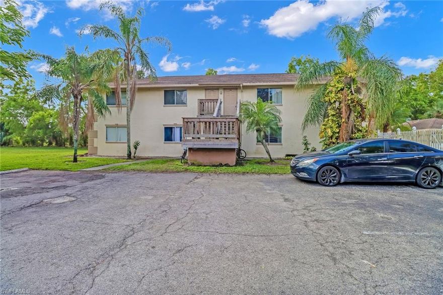 PERFECT INVESTMENT PROPERTY OR FIRST HOME! Experience the tranquil lifestyle that Naples has to offer with this 2-bedroom, 2-bathroom condominium. This bottom floor end unit is situated in a prime location, offering a beautiful canal view that makes for a peaceful place for relaxation. Step inside to discover tile flooring throughout, the eat-in kitchen is perfect for casual dinners, and there's plenty of storage space in the pantry for your convenience. The laundry is conveniently located within the residence, and ample space in the living room for family time. Step outside to the covered lanai with southern exposure, a great place to enjoy your morning coffee or watch the sunset. The home sits, next to the amenity center, with a large community pool just steps from your front door. Comes with two parking spaces and a storage unit on the lanai for all your extra belongings. It's the perfect investment as many of these units are rentals or starter home for those just entering the property market. Easy access to Pine Ridge and I-75, and just minutes away from shopping, restaurants, and the stunning beaches. Schedule your showing today and discover the SWFL lifestyle!!