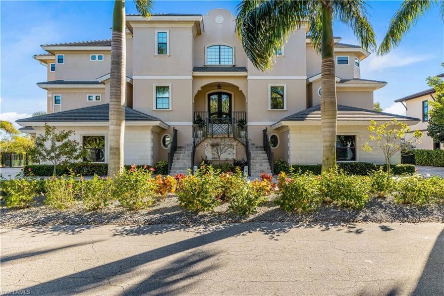 Live the Florida Dream in this stunning gulf access pool home in PRESTIGIOUS CONNIE MACK ISLAND. Boaters & Fishermen, you have found your dream home. Just minutes from beautiful, award-winning Sanibel/Captiva Islands & all that Fort Myers has to offer. This 5 BR, 6.5 BA waterfront CUSTOM DESIGNED luxury residence is situated to enjoy spectacular views of the water, abundant w/manatees and wildlife.This home emanates all the qualities of a luxury resort. The grand entry doors lead to  soaring ceilings, vast entertaining spaces, & beautiful water views. This exquisite estate offers every imaginable amenity that one would expect to find in luxury living. Indulge in incredible detail, quality craftsmanship & design. Features also include a gorgeous gourmet kitchen, pool/spa/ outdoor fireplace, multi-level lanais, two slips w/20Klb & 15Klb boat lifts, 2 floatable jet ski lifts, elevator, in-home gym, & 5 car garage. Non conforming space has an in-law suite; 2 BR/2BA, large kitchen & great room, media/game room & your own pub. Low density Island w/ amenities including tennis, pickleball, pool & guest apartment. Now's your chance to live in this beautiful home on a PRIVATE ISLAND!