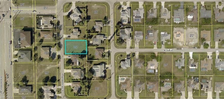 ALL ASSESSMENTS PAID IN FULL. This is the perfect lot for you new Florida home!! The lot is centrally located in Cape Coral, very close to the Veterans Pkwy, Publix, Target, Starbucks, and many other shops and restaurants! Best priced lot in the area!