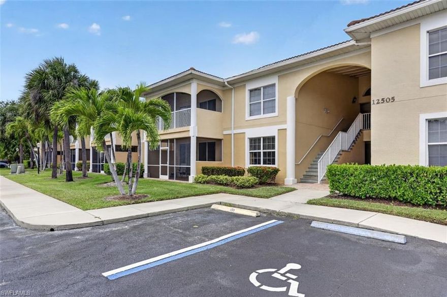 Welcome to 12505 McGregor Blvd #113B, a move-in ready condo offering comfort, convenience, and value in the heart of Fort Myers. This 2-bed condo in Fort Myers under $200K features new luxury laminate flooring, a bright open layout with volume ceilings, and a desirable split-bedroom floor plan that enhances privacy. The eat-in kitchen includes a breakfast bar and comes fully equipped, while the furnished interior makes this an easy transition for seasonal or full-time living. Built in 2005 with concrete block construction, this unit offers durability and low maintenance. Residents of Maple Gardens enjoy access to a community pool, spa, tennis courts, bike and jog paths, and social spaces including BBQ and picnic areas. The condo includes assigned parking, pet-friendly policies with limits, and a manageable $340 monthly fee covering essential services. Centrally located along the McGregor corridor, this property places you close to shopping, dining, and everyday conveniences.
