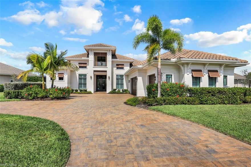 LIVE A VACATION LIFESTYLE IN ESPLANADE! Situated on an over half acre lot on the coveted Arrezo Court, this Stock built FULL GOLF MEMBERSHIP HOME (4+Den/4.5BA/3 Car) offers a grande great room style floorplan with 14' ceilings and a 10' tall pocketing sliding glass door to the expanded lanai complete with outdoor kitchen, oversized pool with sunshelf, 7x7 infinity spa, waterfall, 2 firebowls, & 2400 sq ft of deck space. A long list of special features include: IMPACT WINDOW/DOORS; 10' iron front door; multiple tray ceilings; oversized 26'x41' garage; new french door refrigerator; wood floors in the master bedroom & den; new guest bedrooms carpets; 8' doors; & more! Esplanade is a true "Lifestyle Community" with something for everyone: Resort Pool complete with cabanas; 6 tennis courts; 4 bocce balls courts; 4 pickleball courts; Koquina Day Spa offering hair, nail, facial, and spa treatments; Techno Gym with Aerobics Room; Gated Dog Park; Poolside Bahama Bar; 14 miles of bike/walking trails; 18 hole private golf course (Can use your own cart); 15,000 Sq Ft Culinary Center featuring restaurant, bars, wine tasting room, wine lockers, & Starbucks style cafe! Total dues: $1,003/month!