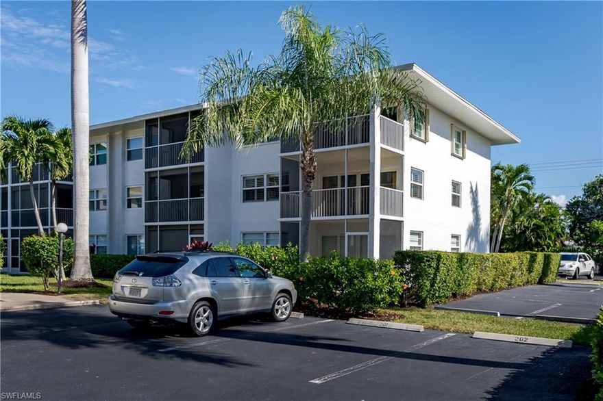 Fantastic opportunity to own a beautiful two bedroom two bath condo in the popular Mutiny of Marco just steps from Marco's white sugar -sand crescent beach. Enjoy a peek-a-boo view of the Gulf from the Lanai. A pedestrian crosswalk with 24 hour beach access is directly across the street. Enjoy spectacular sunsets from this second floor end unit's private lanai every night of the year! Rarely available in this well managed building, this immaculate condo is offered partially furnished and beautifully updated. The unit includes a washer/dryer, impact glass windows and doors, large closets and storage area. Mutiny of Marco offers a large heated pool and pool deck, tennis and pickle ball courts, an elevator, BBQ grill, an additional storage area, and assigned parking. The tropical landscaped pool area, tennis courts and beach access make this condo a perfect opportunity for vacationing or year around living. Located across Collier Blvd. from the JW Marriott and near restaurants and shops at the South end of the Island. Paradise priced perfectly!
Property Information