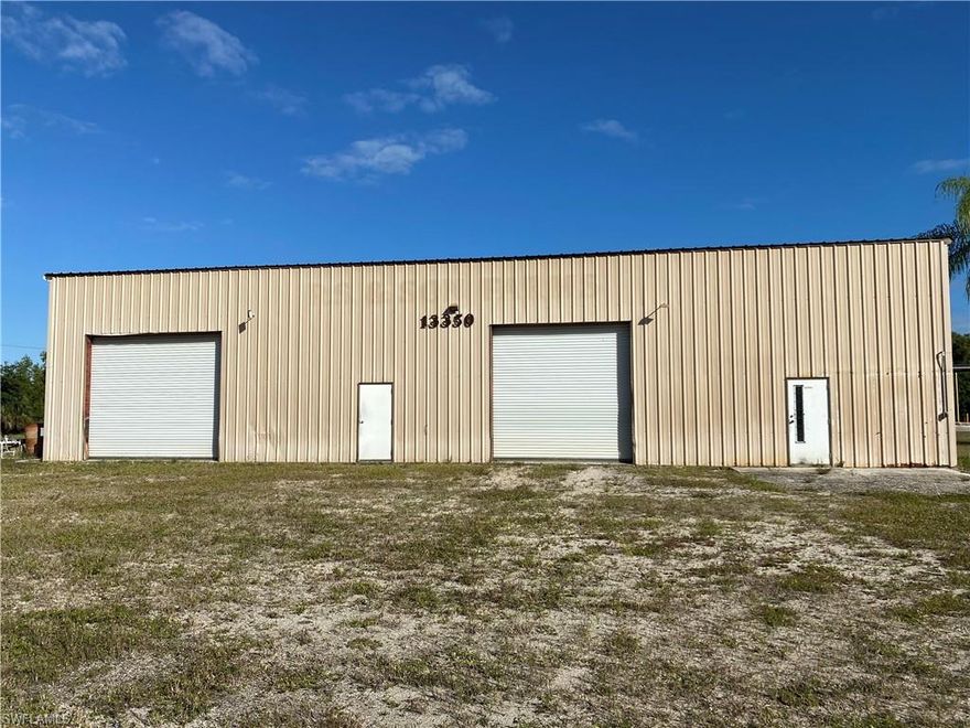 FOR LEASE – Warehouse Space 
Well-located warehouse space available for lease with excellent frontage along Bonita Beach Road. The property features two (2) 16-ft garage door openings, providing easy access for large vehicles, deliveries, and equipment. Ideal for storage, distribution, contractor use, or light industrial operations. Convenient access to major roadways with high visibility, ample parking, and a flexible interior layout. Centrally located in Bonita Springs near I-75 and surrounding commercial and residential areas.
