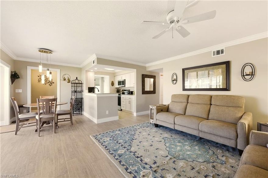 Ideally located in the heart of Naples, this 2-bedroom, 2-bath condo at 1155 Sandpiper Street Unit B7 offers 1,062 sq ft of comfortable living space. Enjoy a screened lanai porch, perfect for relaxing and taking in the Florida lifestyle. All appliances, including the A/C and water heater are less than a year old and under warranty. All electrical has been updated for your peace of mind. Less than two miles from the Gulf beaches and just minutes from downtown 5th Avenue, residents can easily access dining, shopping, and local attractions. Naples Bay is nearby, providing convenient access for boating and waterfront activities. A well-situated unit offering the relaxed lifestyle Naples is known for.