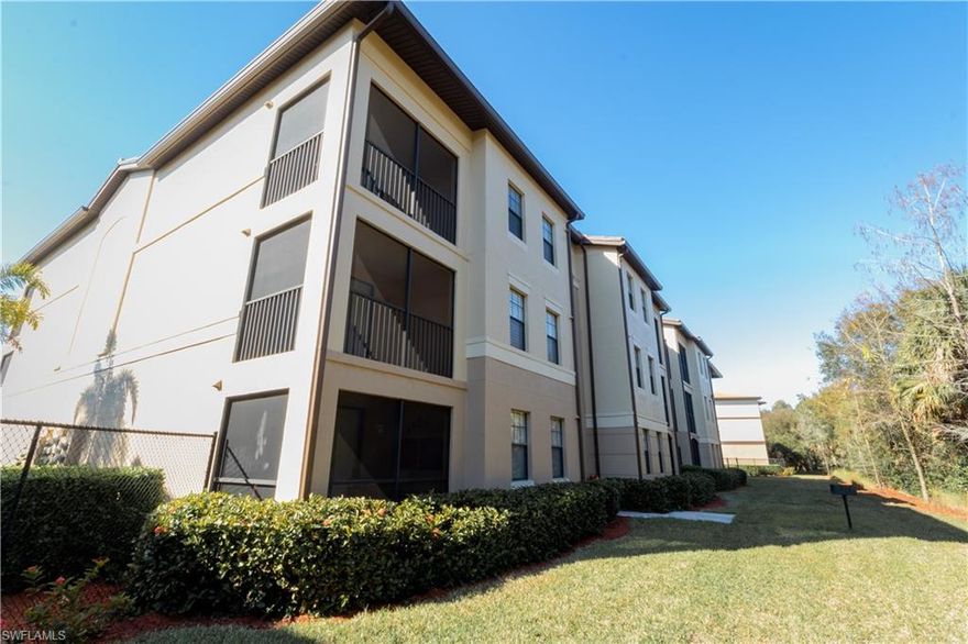 Rarely available 1/1 Corner, End Unit, with Private view of the PRESERVE FOREST on the Top (3rd) Floor (No One Above you) with common elevator access. This unit has been well cared for by the original owner and is newer build 2006. Condo features, Tile, 5 Year Old AC, Stainless Steel/ Black Appliances, and Roman Tub in Bath. Includes a Private Storage closet which is a bonus not all condos have in Positano Place. LOW FEES - Only $870 a quarter!!
This condo is a "triple crown" - It can be rented seasonally, Annually, or used as a primary condo/or vacation residence. Positano Place is highly regarded and features gated entrance, pool, jacuzzi, fitness center, gaming area, and outdoor screened patio for entertaining.
New Building Roof and New Building Paint and Black Top in 2020. See Video Tour Attached.