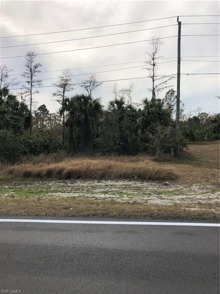 Great location in Golden Gate Estates!!   Just a 5 min drive to the New Publix plaza at Randall and Immokalee Rd. and 10 min to the new North Collier Hospital.  COME BUILD YOUR DREAM HOME AND PAY NO HOA FEES!!    DEP report attached.