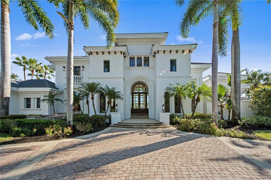 This magnificent Mc Garvey built estate home spanning over 1.4 acres has been completely renovated from top to bottom including a new roof and interior/exterior paint.   Every cabinet, counter top, flooring, lighting fixtures,  faucets and tile is brand new.  This 2 story home including brand new furniture features 5 bedrooms and 2 offices.   The Owners Suite is on the first floor with an office for her, an exercise room, his and hers closets and a spa like master bath featuring an infra-red sauna and the shower that overlooks a water feature.  His office features built in cabinets and grand windows offering natural light. A large guest suite is also on the first floor with access to the screened in lanai then take the elevator upstairs to the 3 bedrooms each with it's own private bathroom.   The expansive outdoor area overlooking the long water view and golf course matches the beauty of this home.  You will have plenty of storage space with the 4 car garages.  The perfect home in the perfect location in Quail West. Just a short walk to the driving range and club house.  If you are looking for an estate home look no further come see this stunner.