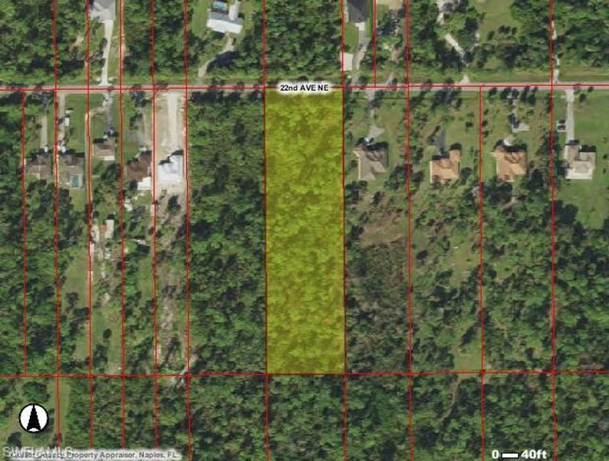 100% UPLANDS WITH REPORT AVAILABLE. 2.73 acres in a phenomenal location in the highly desirable Randall area! This is a beautiful street with 3 new constructions homes next door and several more on the street. Just a few minutes to the Orange tree shopping center, an area exploding in growth with new shopping centers and developments. 100% UPLAND report attached to MLS and/or contact listing agent for report. Vanderbilt Beach road is being extended up to 16th ave ne and will come in between 10th and 12th creating easy access in and out of town via Vanderbilt Beach Road. Buy this land now and watch the value grow exponentially once this road is complete!  PRICED TO SELL.  House next door is 2140 22nd AVE NE.