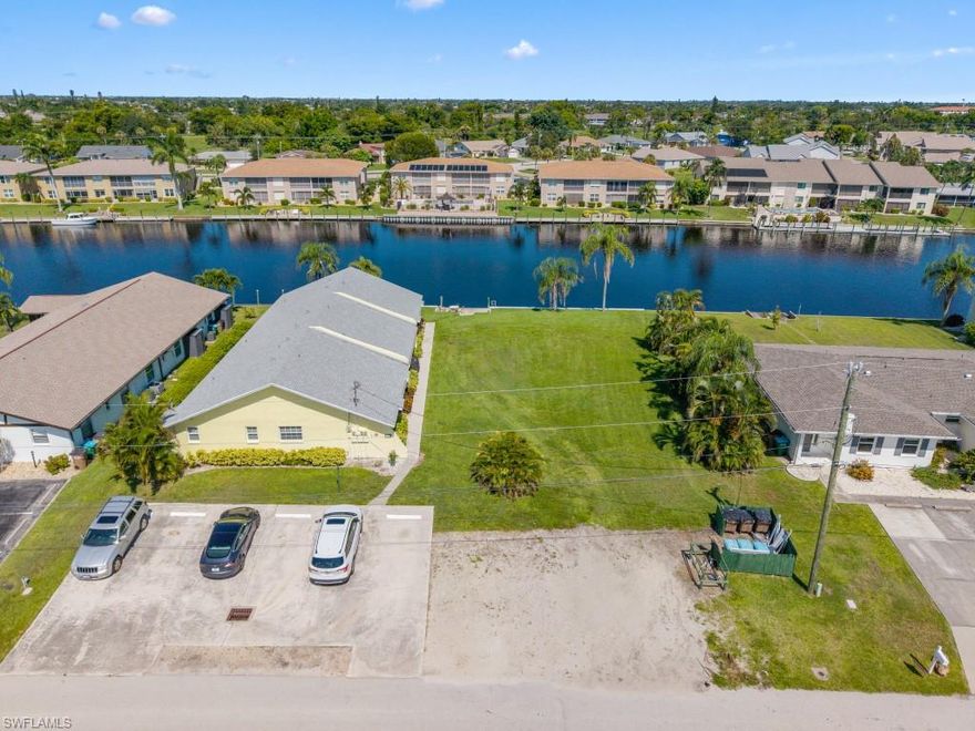 Here's a rare opportunity to acquire a waterfront 3-unit multifamily property with future development potential on the heart of downtown Cape Coral.  The Property features 3,440 SF on .43 acres, with spacious 1,100 SF units, ample parking, and a 100' seawall with dock on a 200' wide Gulf-access canal. Two of the units are currently vacant, creating immediate flexibility for longer, seasonal, or short-term strategies, while the site offers the availability to add up to four additional units. With walkable access to restaurants and shopping and supported by Cape Coral's strong population growth and rental demand, this asset offers both stable cash flow and value-add upside.