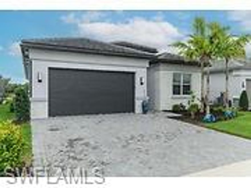 Welcome to this upgraded Pelican model, a residence that redefines luxury living with sophistication. Every detail has been meticulously selected to create a seamless blend of elegance. The experience begins the moment you enter through the 14-foot foyer, where the soaring ceiling height and expansive sight lines immediately set a tone. Step into the heart of the home, an impressive chef’s kitchen crafted for both culinary inspiration and effortless entertaining. Here, sleek quartz countertops extend into a fully integrated matching backsplash, creating a clean, cohesive aesthetic. Premium stainless-steel appliances—including a natural-gas range while soft-close cabinetry with refined molding and hidden pull-out features exemplify thoughtful design. Soft ambient lighting from pendants and recessed LEDs casts a warm, inviting glow. As the main living area flows gracefully toward the outdoors, sliding impact glass doors draws your eye to the home’s private outdoor oasis. Step outside to find a heated gas pool and spa, enveloped by a panoramic no-see-um screen enclosure that allows uninterrupted views of the lake and protected preserve. With coveted southern exposure, the outdoor living space is bathed in natural light throughout the day. Inside, the elevated upgrades continue with premium flooring that flows harmoniously throughout, enhancing the home’s sophisticated appeal. Impact-resistant windows and doors, and a whole-house water filter, offer peace of mind and energy efficiency. The den, enhanced with custom-built cabinetry, provides a stylish and functional space for a home office. The primary suite is a sanctuary of comfort and design excellence. A custom-crafted wood feature wall adds depth and character, creating a serene backdrop for rest and relaxation. The spa-inspired primary bathroom is impeccably upgraded with elevated cabinetry, designer mirrors, custom lighting, and beautifully finished shiplap walls—evoking a boutique-hotel feel. Custom closets provide exceptional storage, ensuring everything has a place and maintaining the home’s clean, uncluttered presentation. Beyond the home itself, Valencia Trails elevates the lifestyle even further with active, social, and wellness-focused living. The impressive 43,000-square-foot clubhouse serves as the centerpiece of the community, offering a full-service restaurant and bar, a state-of-the-art fitness facility, a luxurious salon and spa, card and game rooms, art studios, and a fully appointed demonstration kitchen. Outdoors, residents enjoy a resort-style pool, lap and resistance pools, six tennis courts, eight pickleball courts, and miles of beautifully landscaped walking and biking trails. Even four-legged residents are thoughtfully accommodated with two private dog parks. Opportunities to own a home of this caliber—combining privacy, premium upgrades, and an outstanding location, within one of Naples’ most vibrant and prestigious 55+ communities.