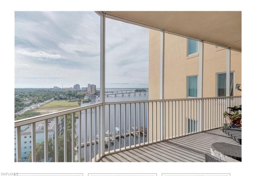 Great bargain!! Available February 2026 through May 2026.  This beautiful condo is typically a 3 bed/ 2 bath.  
Owner is locking off Primary bed and bath. Offered as a 1 bed/ 1 bath.   The rest of the unit is yours to enjoy.  From the wrap around balcony to the nicely appointed furnishings.  Great views of the sunrise and then the city lights and sunset at night.  Enter your secure gated garage and take the semi-private elevator right to your own foyer.  
Guest suite is oversized with access to the screened balcony as well.  The condo is bright and airy with modern appliances and touches. And the best is you still have access to all the resort style amenities the community has to offer.  Infinity edge pool and spa, pickleball courts, fitness room, billiards, library, theater room and BBQ grill areas.
Walk or take the free trolley to the River district downtown with all its shops, restaurants and theaters. Close access to both airports as well.