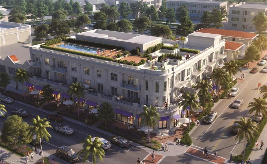 Elegant. Spacious. Thoughtful. The Residences at 5th & 5th will be the premier residential address on Fifth Avenue in historic Downtown Naples, and will redefine the Old Naples lifestyle. The three-story building will have approx. 10,000 square feet of luxury shops on the street level, and 10 luxury flats on the 2nd and 3rd levels, ranging in size from a comfortable 1,940 square feet to just under an expansive 3,000 square feet. SOCO Interiors, an amazing interior design firm out of Winter Park, FL, has been contracted to create all of the interior spaces, including common areas and each residence, such as kitchens, bathrooms, etc. There will be a fitness center on the first floor for owners -- with Technogym equipment, including cardio and weight lifting, as well as a beautifully appointed board room for the residents. The underground parking garage, unique in SWFL, will be light and secure with ample LED lighting, a Tesla charger and plugs for golf carts/LEVehicles. There will be a security camera system in the common areas of the building.