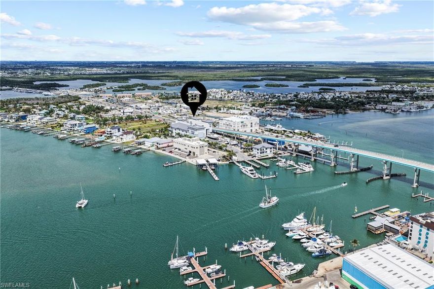 Location, location, location! Fort Myers Beach is just a walk over the bridge. This corner lot is located in Gulf Cove, a co-op community. This means you own 1/60th of the community. It is a 55+ waterfront community with GULF ACCESS, the Board of Directors is working on a process for the boat slip assignments. Low HOA fees, only $800/quarter! Sewer water and electric for the community has been completed. Highway ready RVs allowed on the lot through October 2027. New homes must be built to FEMA standards 8-10 feet above ground. Water, sewer, and electric available. Discover your new piece of paradise today!